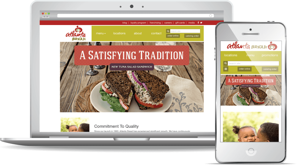 responsive restaurant website