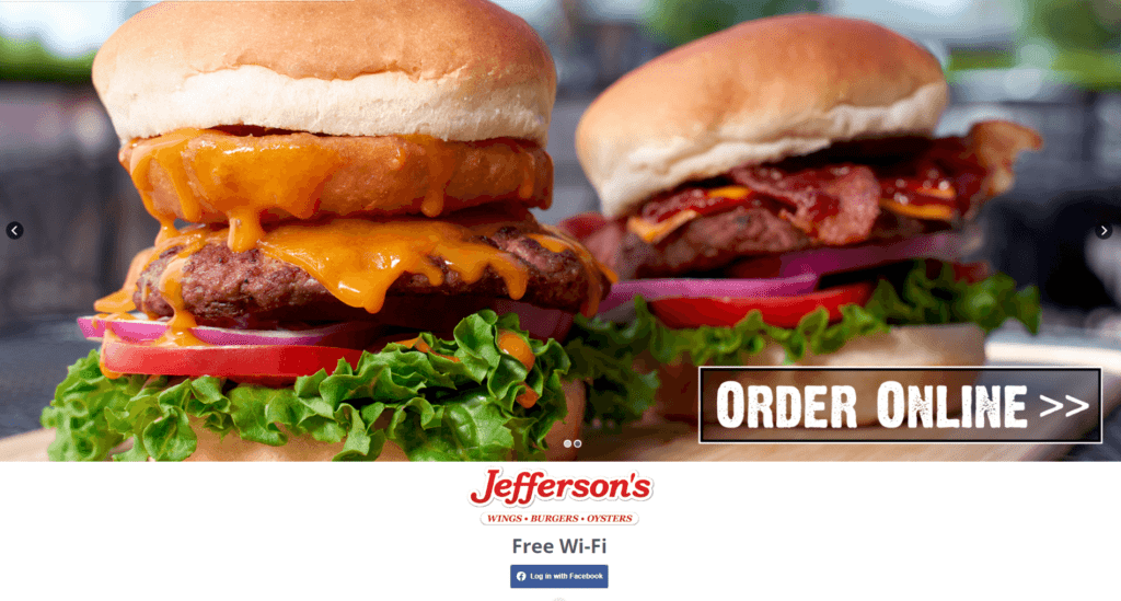 WiFi Landing Page Example WiFi Landing Page Example