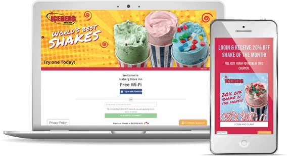 Captive Portals Example WiFi Landing Page Captive Portals Example