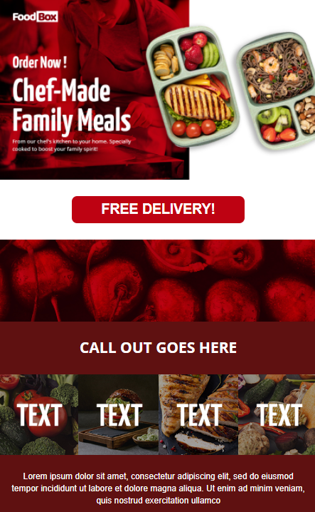 Restaurant Marketing Email Example for Free Delivery Restaurant Marketing Email Example for Free Delivery