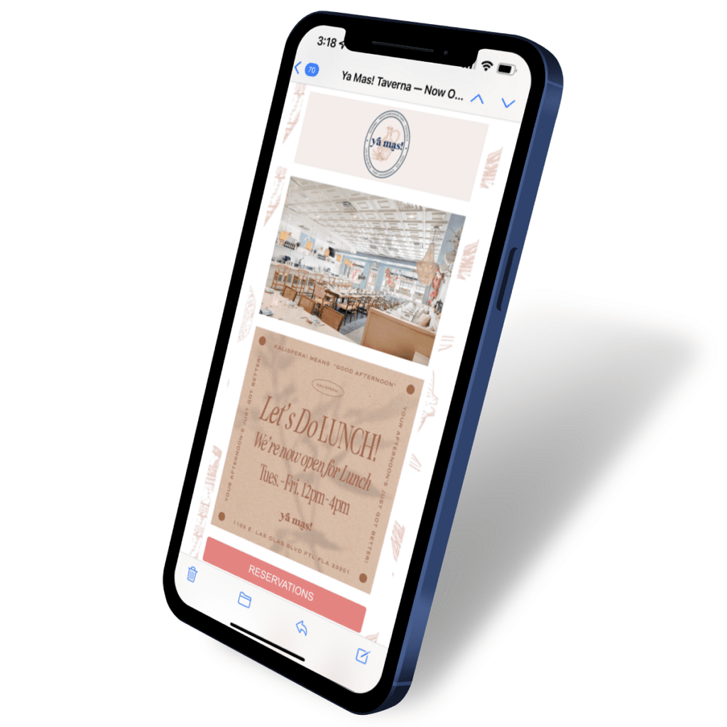 Restaurant CDP Marketing Message