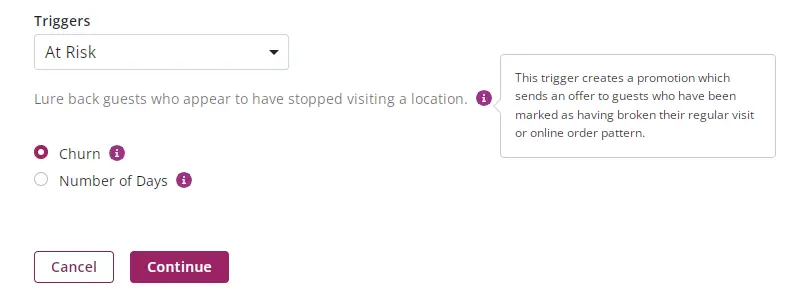 At-risk automated marketing campaign setup