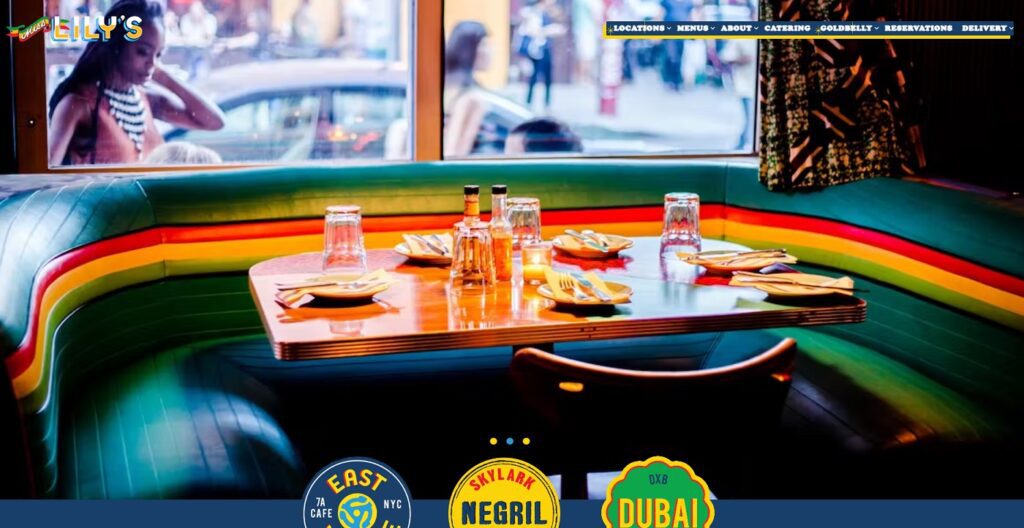 Restaurant Website Example - Miss Lily's Restaurant Website Example - Miss Lily's