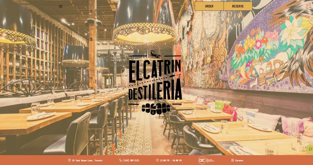 Restaurant Website Example - El Catrin Restaurant Website Example - El Catrin