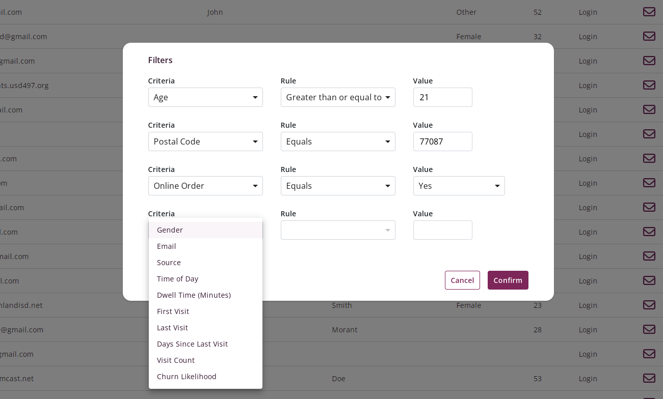creating a customer segment